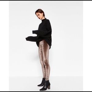 This season Zara velvet leggings
